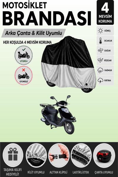 Cemku Double Black Top - Gray Bottom, Rear Bag Compatible Altai Carrier 125 M...