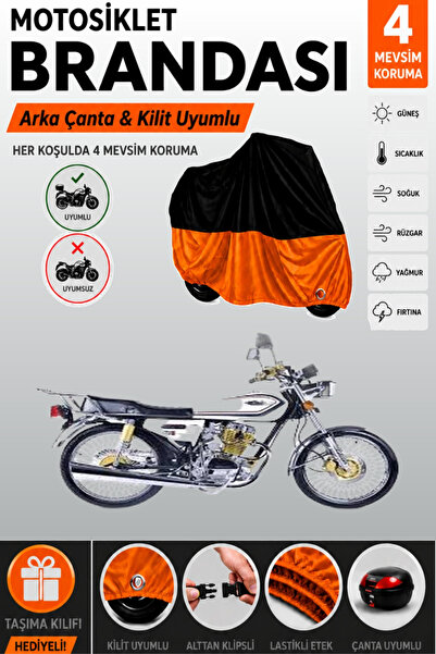 Cemku Double Black Top - Orange Bottom, Rear Bag Compatible Falcon Leopard 22...