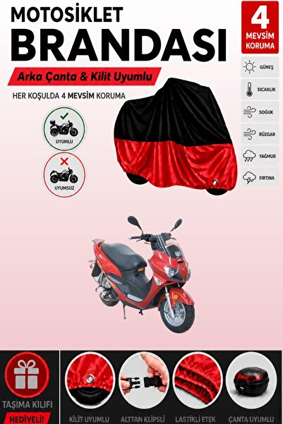 Cemku Double Black Top - Red Bottom, Rear Bag Compatible Asian as 150 t 6A Mo...