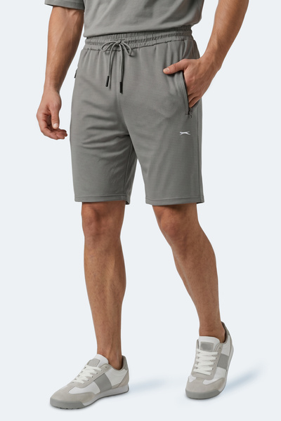 Slazenger Ανδρικό σορτς γυμναστικής HYPERBOLT I σε σκούρο γκρι χρώμα με τσέπες