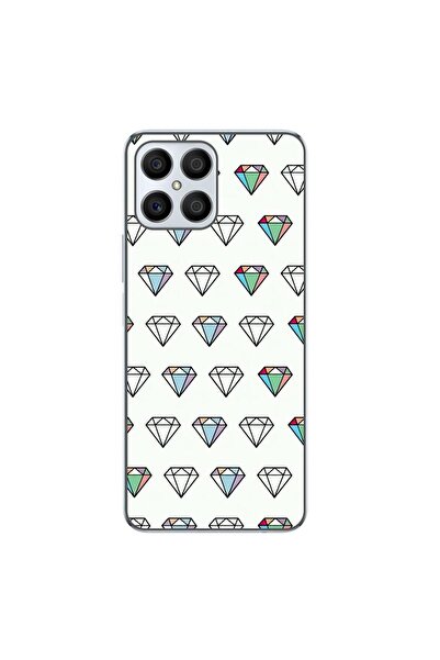 OEM Husa compatibila cu Honor X8 4G Silicon Gel Tpu Model Diamonds Pattern Tr...