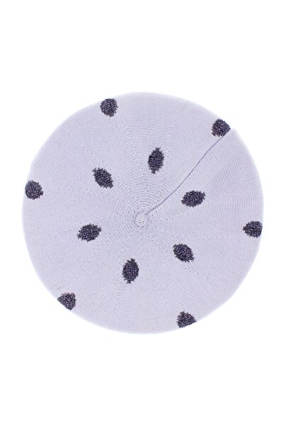 ButicCochet Women's beret, Buticcochet, one size, wool, metallic thread patte...