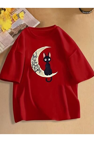 valeriae Tricou cu mânecă scurtă, croială lejeră, premium, cu imprimeu special
