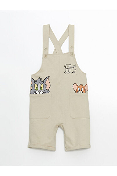 LC Waikiki Rmz Gi̇yi̇m Farkiyla Tom and Jerry Printed Boys' Salopet