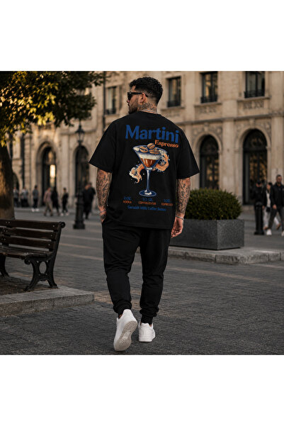 ELZE MODA A Quality Men's Premium Martin Back Printed Oversized T-Shirt