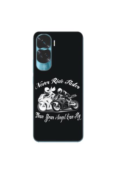 OEM Husa compatibila cu Honor 90 Lite 5G Silicon Gel Tpu Model Never Ride Faster
