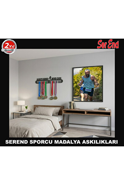 Serend Koşucu Madalya Askılığı, Madalya Askısı, Duvara Monte Madalya Tutucu, Ödül Duvar Askılığı
