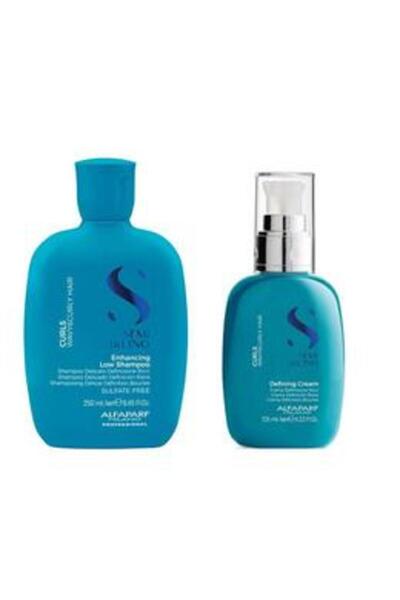 Alfaparf Milano Pachet pentru Par Cret sau Ondulat - Semi di Lino Curls: Samp...