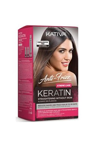 Kativa Kit Anti-Frizz pentru Netezirea Parului cu Keratina - Keratin Alisado ...