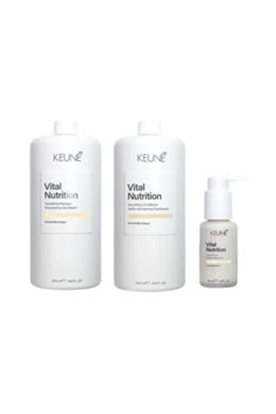 Keune Pachet Hranitor pentru Par - Vital Nutrition Nourishing: Sampon 1000 ml...