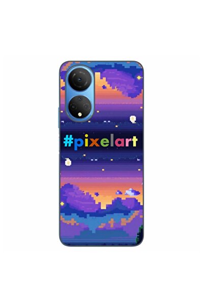 OEM Husa compatibila cu Honor X7 Silicon Gel Tpu Model Pixel Art Peisaj