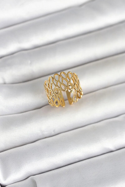Marsilyan Nvdn- İetaks ™   316L Steel Spiral Chain Model Women's Ring Iegrs-N...