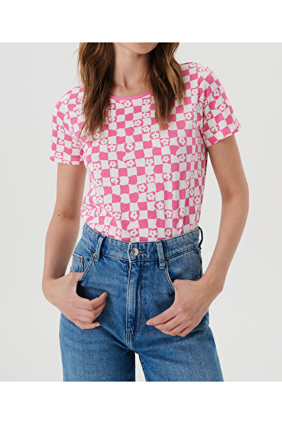Evendi T-shirt, Pink/White