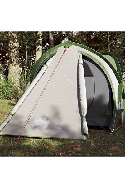 vidaxl Cort de camping cupola pentru 2 persoane, verde, impermeabil