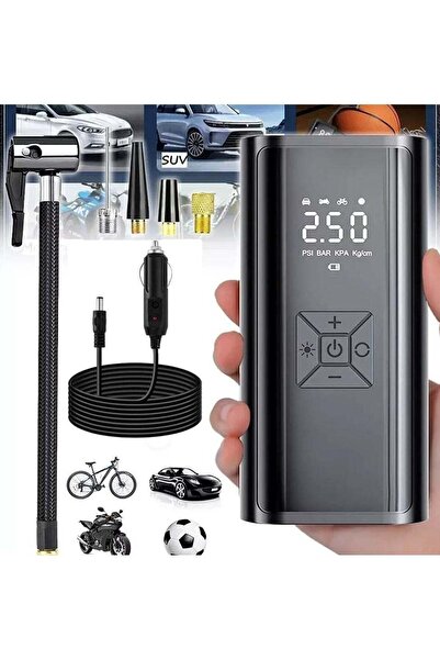 COOLHAWK ضاغط هواء للإطارات - منفاخ إطارات محمول، ضاغط هواء للسيارات مع مقياس...