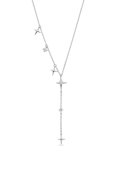Lisa&Co. Astral Silver Chain Rhodium Plated Silver / Zircon