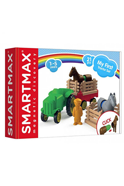 Smart Games Joc magnetic Smart Max - Primul meu tractor, 22 de piese