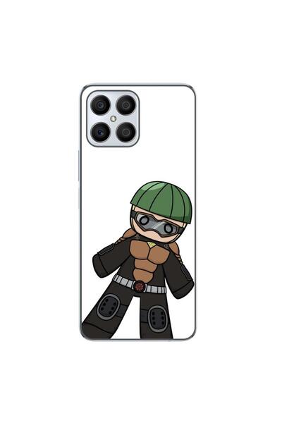 OEM Husa compatibila cu Honor X8 Silicon Gel Tpu Model One Punch Man Mumen Rider