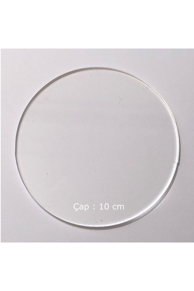 PLANET PASD Şeffaf Pleksi Daire Kesim Pleksiglass Disk 10 cm 10 Adet – Hobi v...