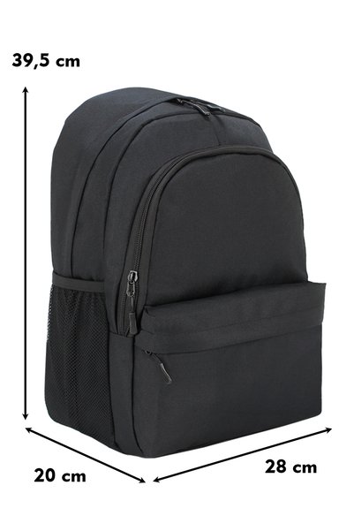 Dada Black Color Women's Backpack Casual Sports School Waterproof Fabric
