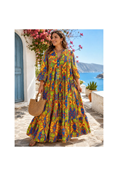 FeteRL Mediterranean Plus Size Dress