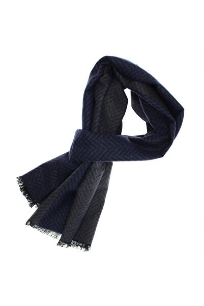 ButicCochet Eșarfă bărbătească, cașmir / pashmina, 30 x 188 cm, Albastru mari...