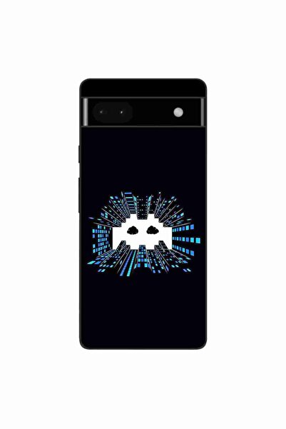 OEM Husa compatibila cu Google Pixel 6A Silicon Gel Tpu Model Sky Invaders