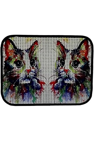 Yıldızan Nzr Beautestore Miapet Elekli Patterned Cat Toilet Mat 60 X 45 cm Ra...