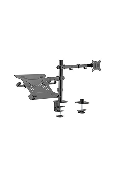 Gembird MA-DA-03 Suport de birou reglabil cu braț pentru monitor și tavă pent...
