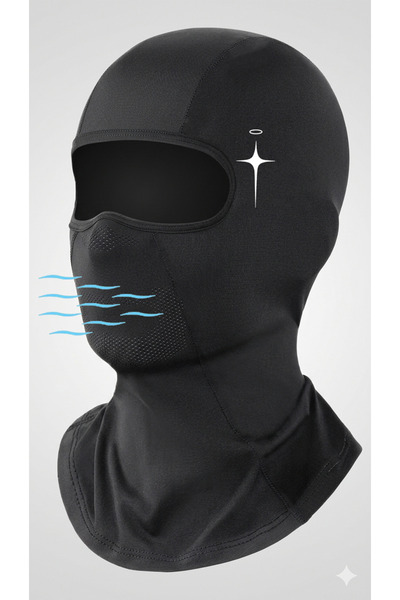 Flex Premium Reflektörlü Siyah Kar Maskesi Model 215 Balaklava Balaclava Moto...