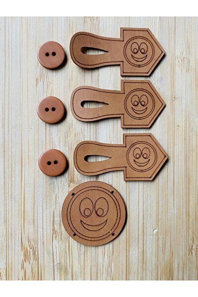 Lorin hobi Efe Vest Button Set Brown