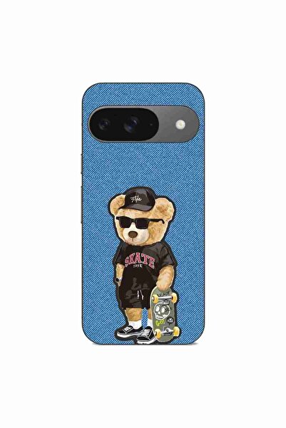 OEM Husa compatibila cu Google Pixel 9 Pro Silicon Gel Tpu Model Bear Skate F...