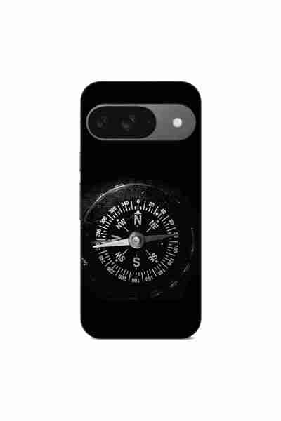 OEM Калъф, съвместим с Google Pixel 9, силиконов гел TPU, с винтидж компасен ...