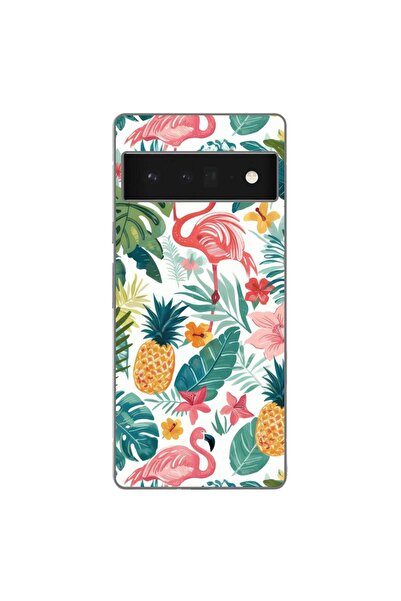 OEM Husa compatibila cu Google Pixel 6 Pro Silicon Gel Tpu Model Tropical Pat...