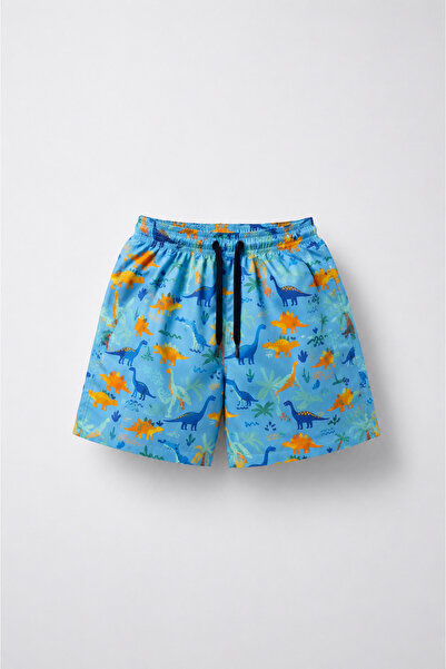 Tifina Kids Pantaloni scurți de baie pentru băieți, cu imprimeu colorat cu di...