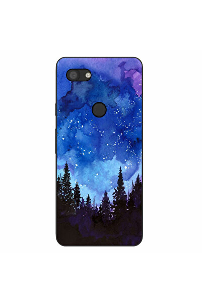 OEM Husa compatibila cu Google Pixel 3A Silicon Gel Tpu Model Night Forest