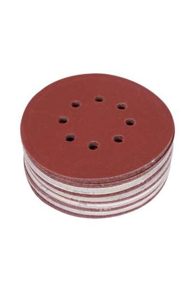 yato Set 50 Discuri Abrazive Velcro, 150Mm, 8 Găuri, P240