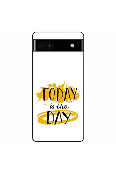 OEM Husa compatibila cu Google Pixel 6A Silicon Gel Tpu Model Mesaj Today Is ...