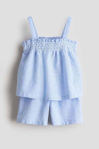 H&M طقم من قطعتين من مزيج الكتان