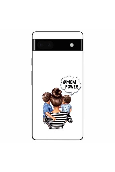 OEM Husa compatibila cu Google Pixel 6A Silicon Gel Tpu Model Mom of Boys