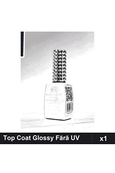 global fashion Top Coat Without UV Filter Super Glossy 12ml, Professional Man...