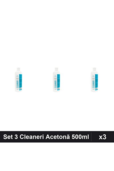 global fashion Set 3 Cleaneri Acetonă 500ml, Degresare și Îndepărtare Strat L...