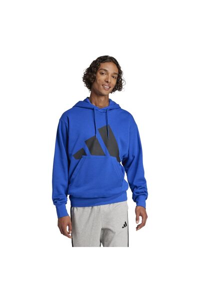 adidas Hanorac Essentials pentru bărbați, cu logo mare, din French Terry, 2XL