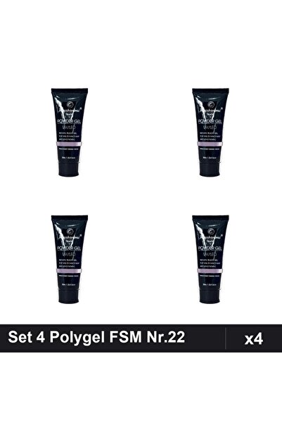 FSM Set 4 Polygel 30ml Nr.22, Gel Constructor Unghii, Manichiura Profesională...