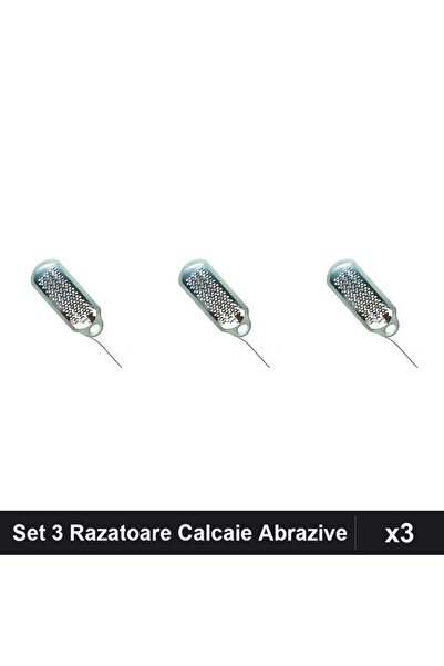 NAİLS Set 3 Razatoare Calcaie Abrazive #01, Buffer Unghii Profesional, Manich...