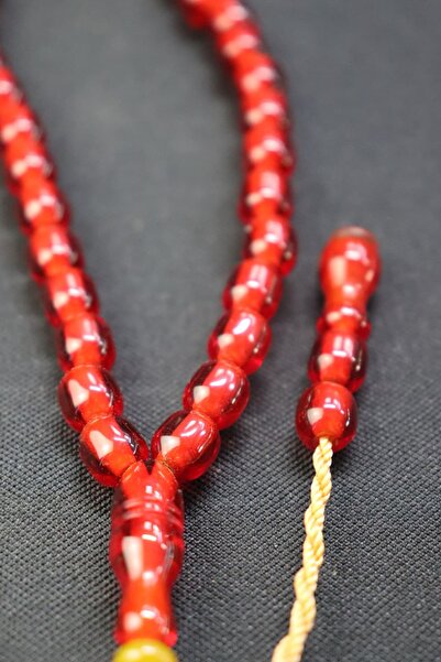 dnz DENİZ AHŞAP Master Workmanship Crimped Amber Prayer Beads