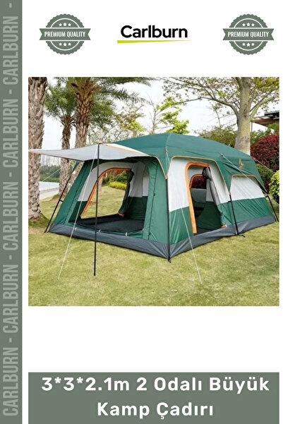 Carlburn #Çadır Su Geçirmez Geniş Lüks Aile Dayanıklı Outdoor Çift Katman 3*3...