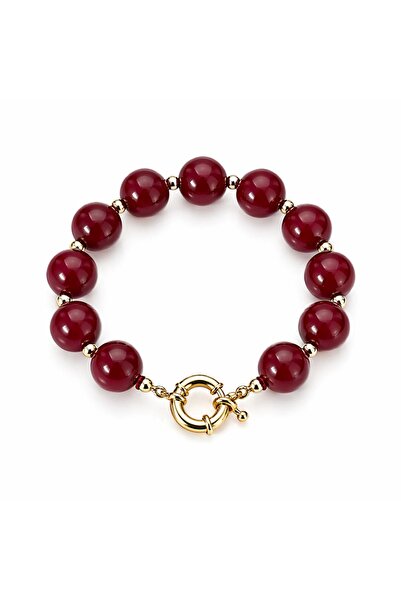 LEROSY CO. Burgundy Pearl Bracelet