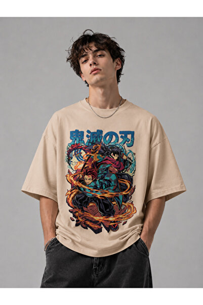Nulivez Demon Slayer (Kimetsu No Yaiba) Oversize Unisex T-Shirt – Anime Print...