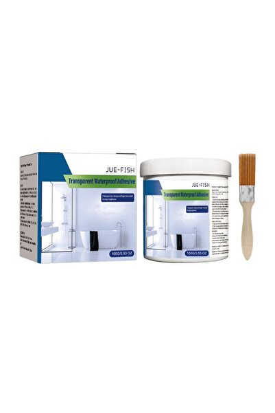 JUE-FISH Transparent Waterproof Adhesive Coating 100g with Brush - Leak Repai...